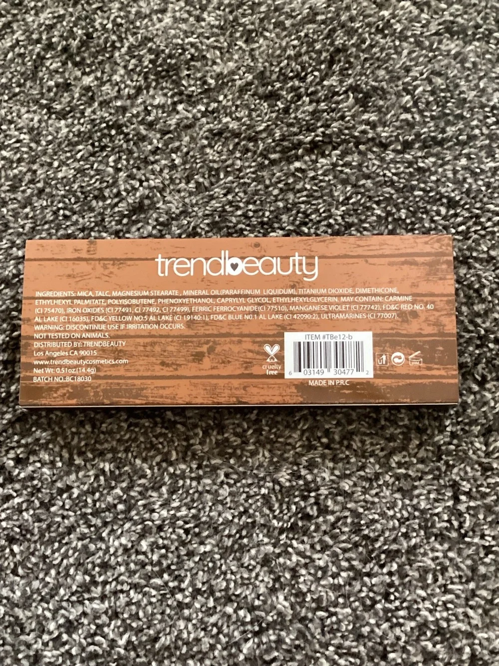 Trend Beauty Wanted Eyeshadow Palette - Warm Brown Shades